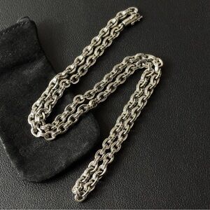 Chrome Hearts Paper Chain Silver Necklace 38.4g